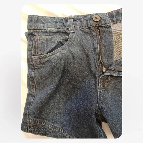 Survival Gear Moto Blue  Straight Leg Jeans Size 14 - Picture 9 of 10